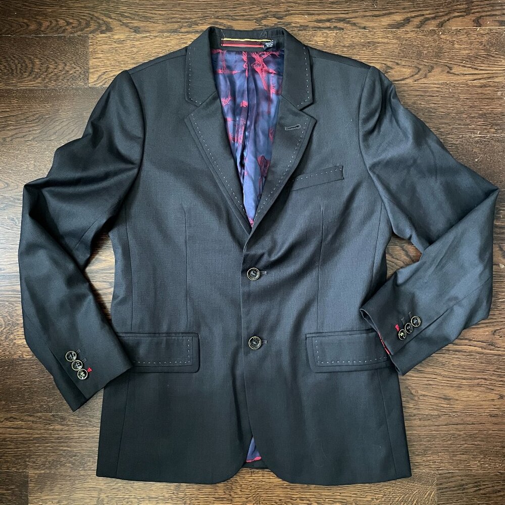 NEW Youth Baker by Ted Baker Navy wool blend Blazer/Jacket -Size 14